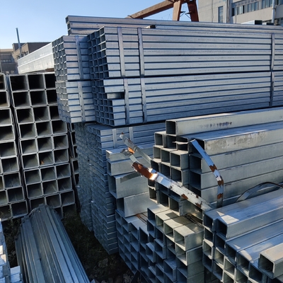 Цинковая Q215b Q235b оцинкованная стальная труба квадратный прямоугольник 2,5 дюйма 3 дюйма